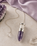 Amethyst & Herkimer Pendulum