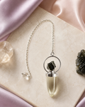 Lemon Quartz & Moldavite Pendulum